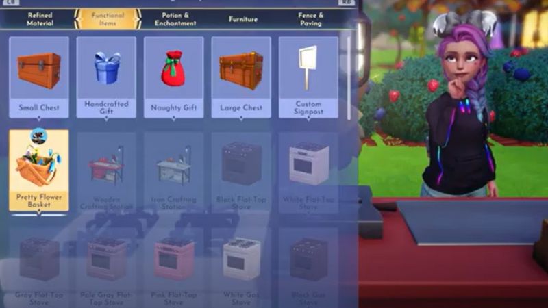 Disney Dreamlight Valley: How to Make a Pretty Flower Basket