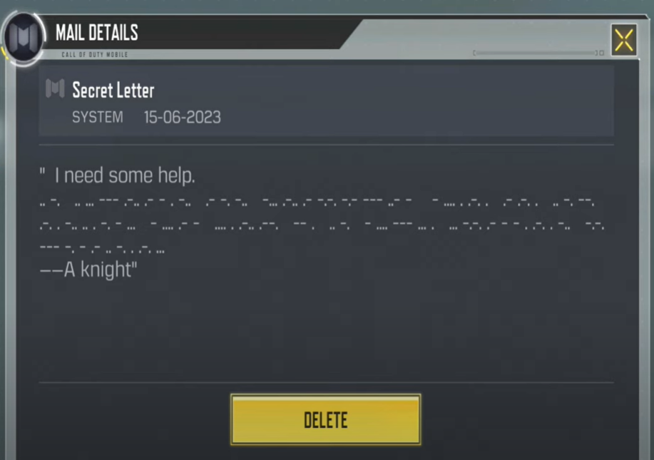 COD Mobile: What Is the Morse Code Says in Secret Letter?