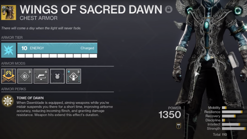 Destiny 2: How To Get Wings of Sacred Dawn