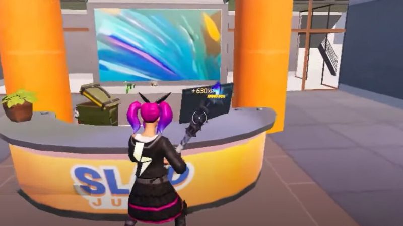 How To Search Containers While Under The Effects Of Slap In Fortnite