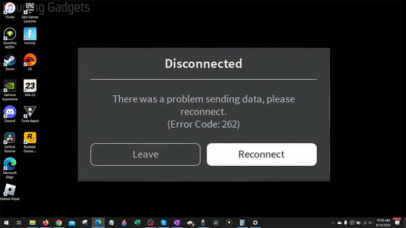 Roblox: How To Fix Error Code 262