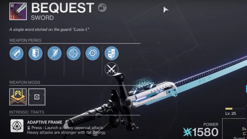 Destiny 2: Bequest God Roll