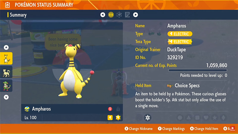 Best Natures of Ampharos in Pokémon Scarlet and Violet