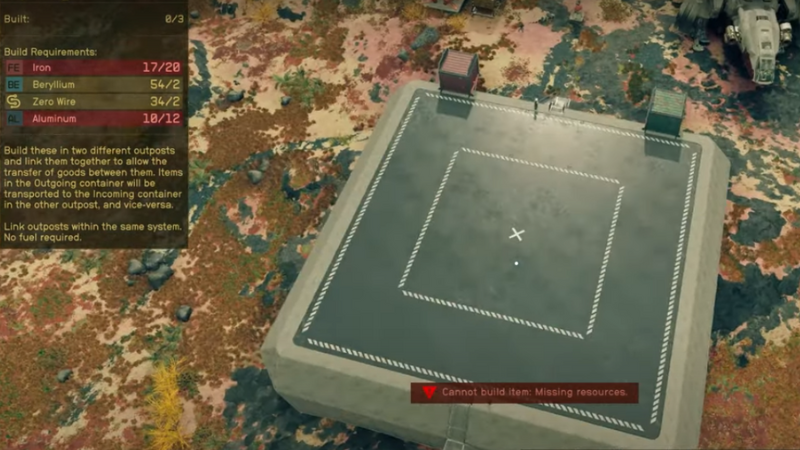 Starfield: How To Transfer a Container to an Outpost