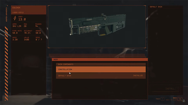 Starfield: How To Get Weapon Skins
