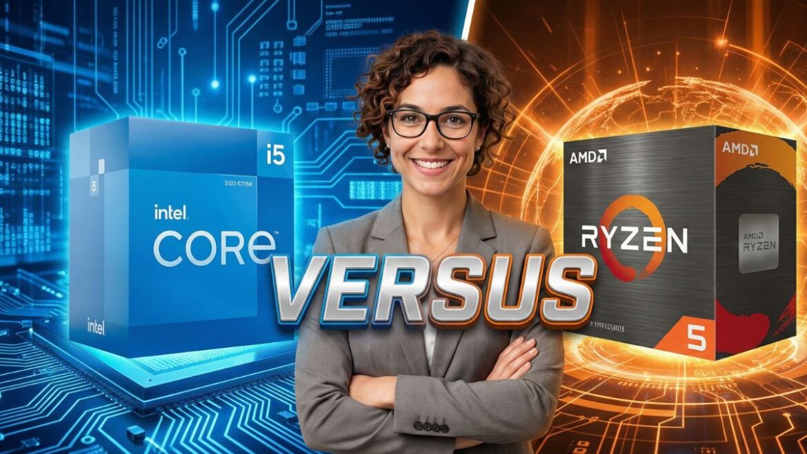 AMD Radeon RX 7600 vs NVIDIA GeForce RTX 4060 comparison review feature image with hardware analyst Elena Rodriguez.